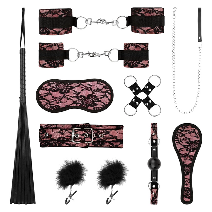 Bedroom Fantasies Bound By Lace bondage set (9-piece)