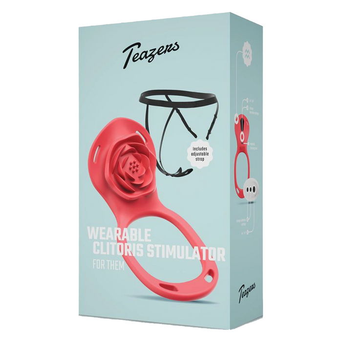 Teazers For Them wearable clitoral stimulator with harness