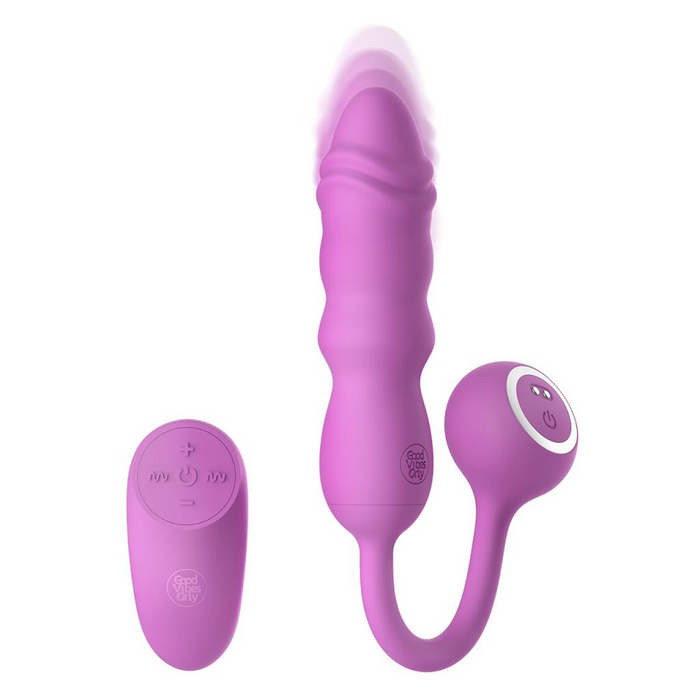 Good Vibes Only Thrusting bullet vibrator