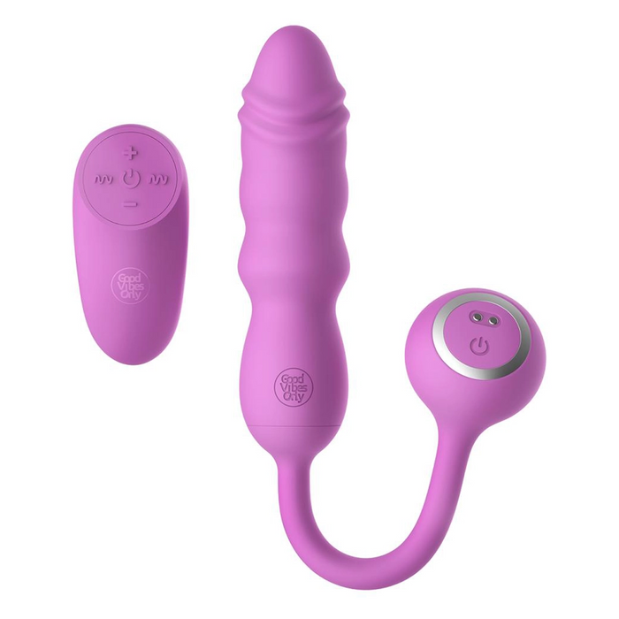 Good Vibes Only Thrusting bullet vibrator