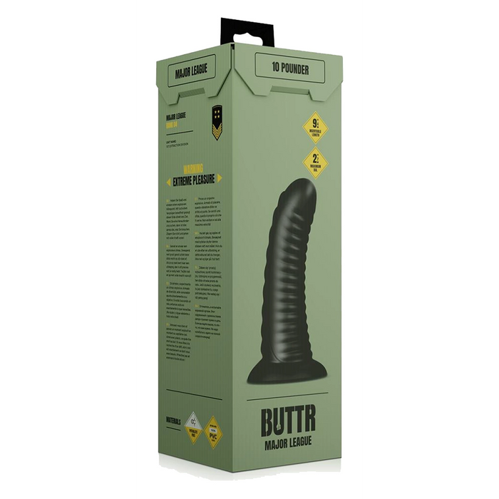 BUTTR Major League Double Ribbed butt plug
