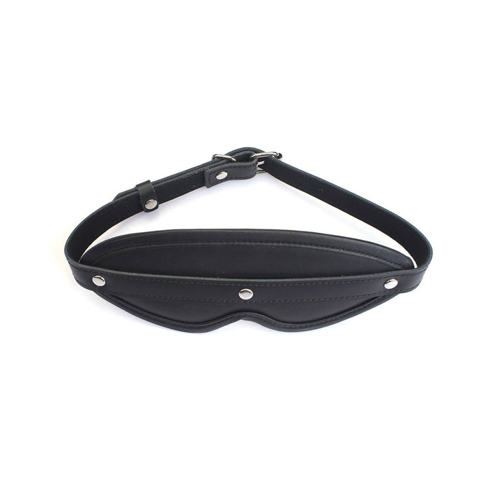 Noir Sovereign Padded Leather Blindfold