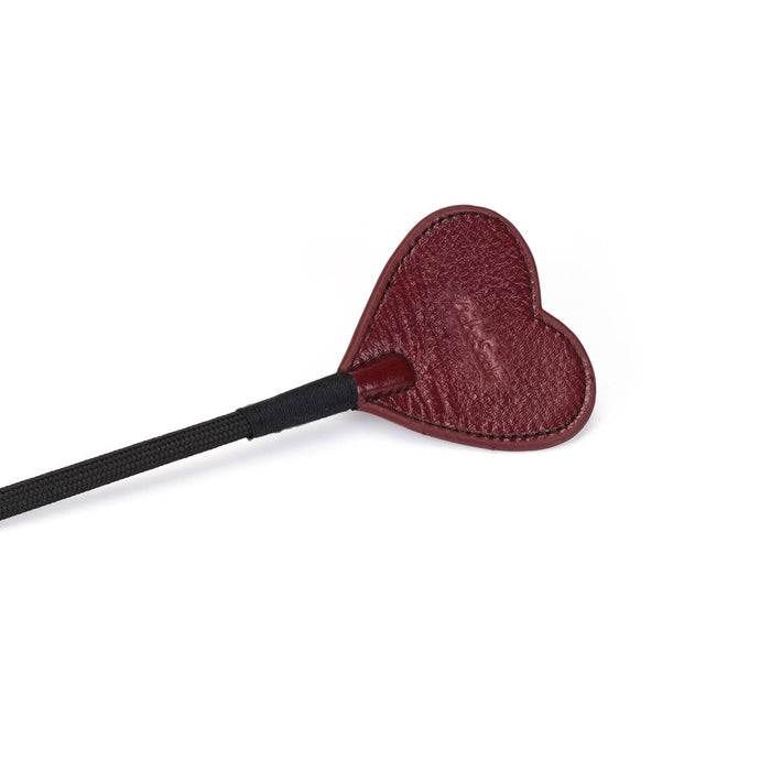 Liebe Seele Wine Red Riding Crop with Heart Shape Tip