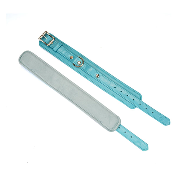 Liebe Seele Blue Lamb Leather ankle cuffs