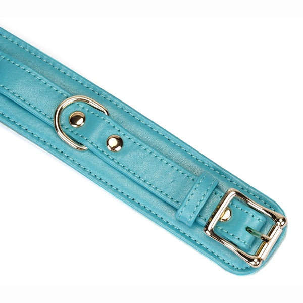 Liebe Seele Blue Lamb Leather ankle cuffs