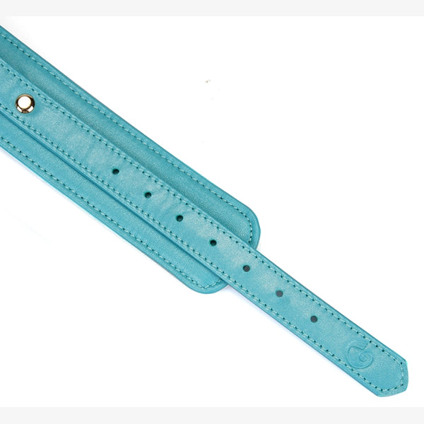 Liebe Seele Blue Lamb Leather ankle cuffs