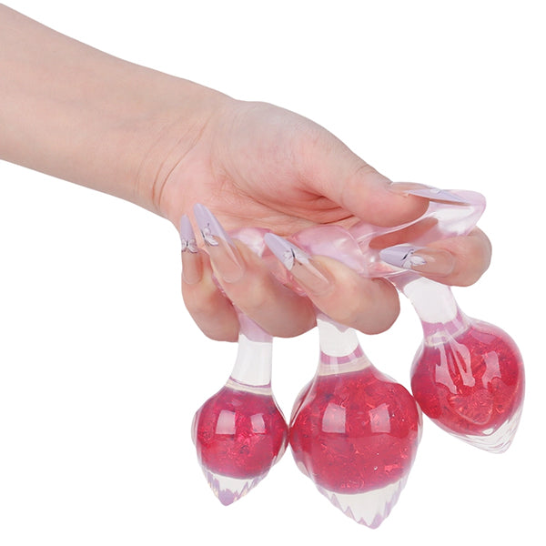 Liebe Seele Heart Crystal butt plug (red)