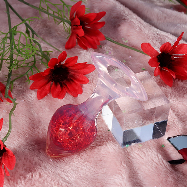 Liebe Seele Heart Crystal butt plug (red)