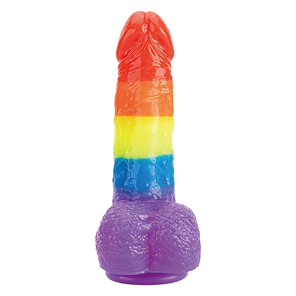 Sinsins Prism Core Rainbow 7.88" dildo with balls