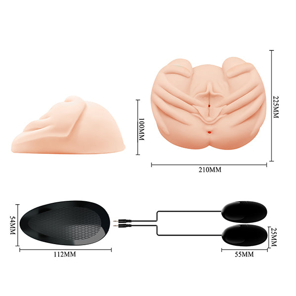 Crazy Bull Realistic Pussy & Ass masturbator (BM-009022Z-1)