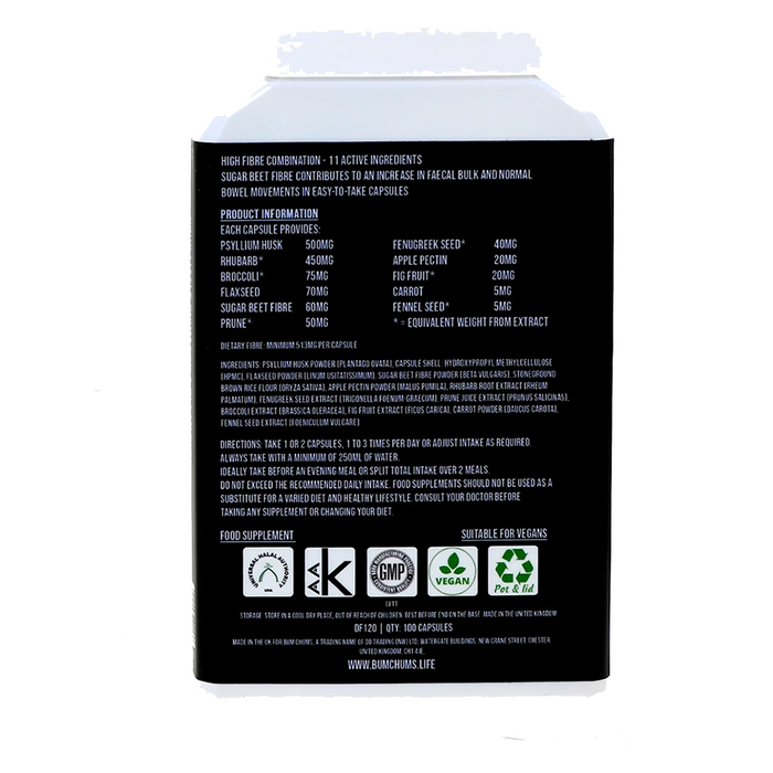 Bum Chums cleanliness supplement (100 capsules)