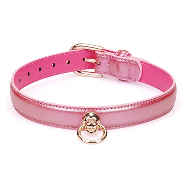 Liebe Seele Lustre Rosa collar with leash