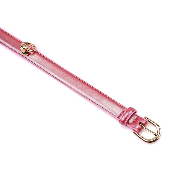 Liebe Seele Lustre Rosa collar with leash