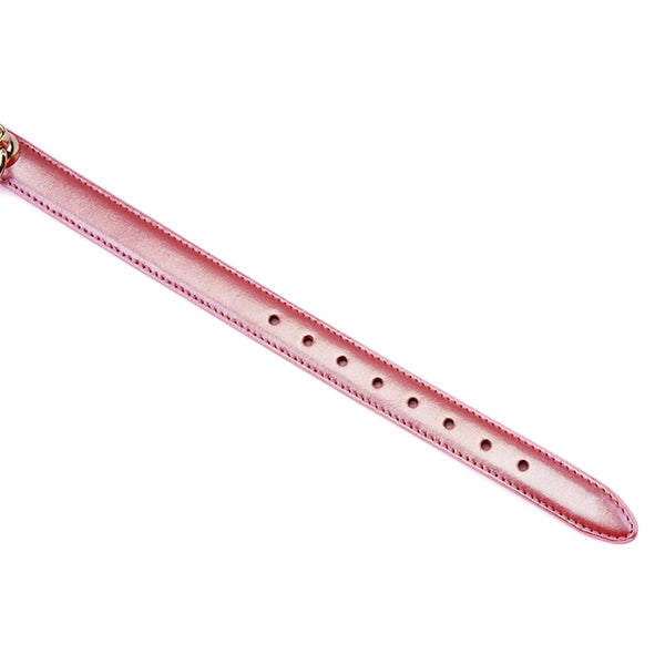 Liebe Seele Lustre Rosa collar with leash