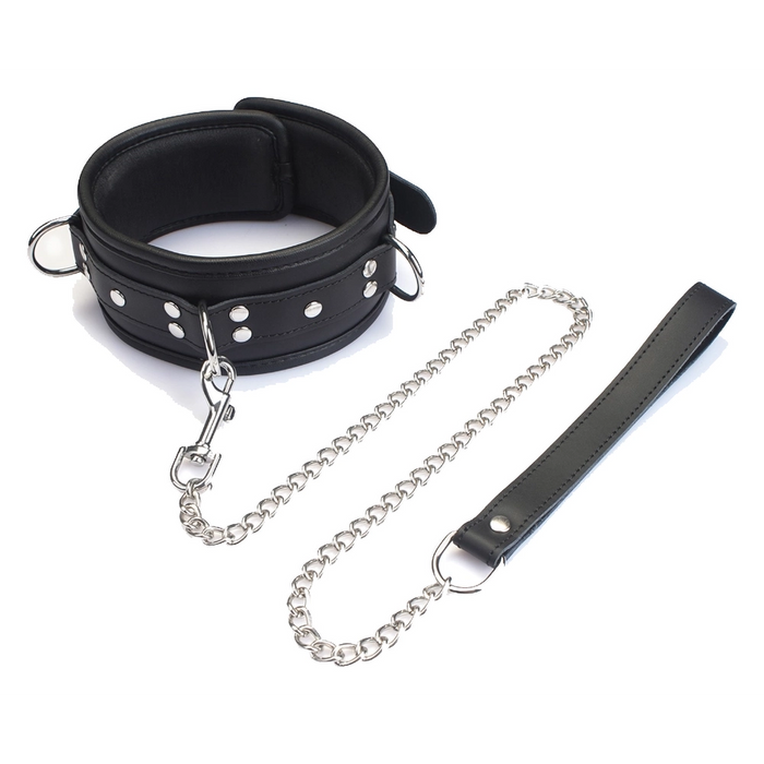 Liebe Seele Noir Sovereign collar with leash