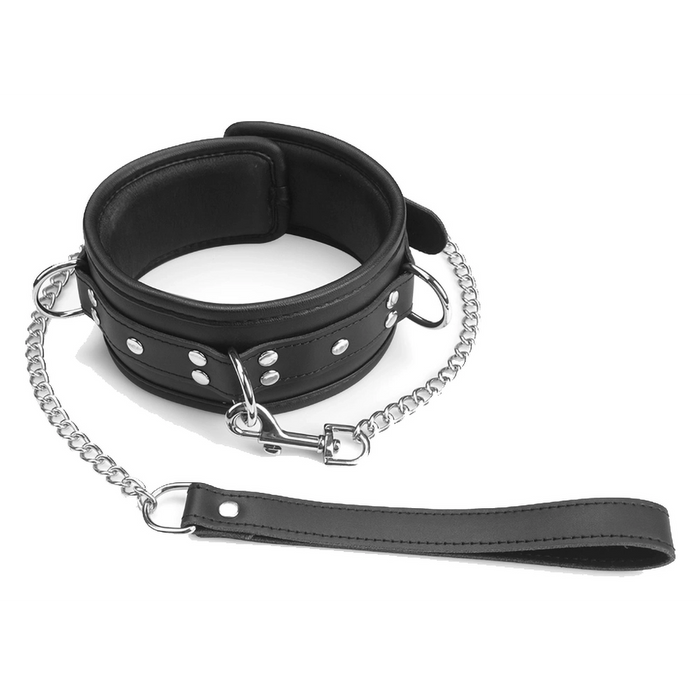 Liebe Seele Noir Sovereign collar with leash