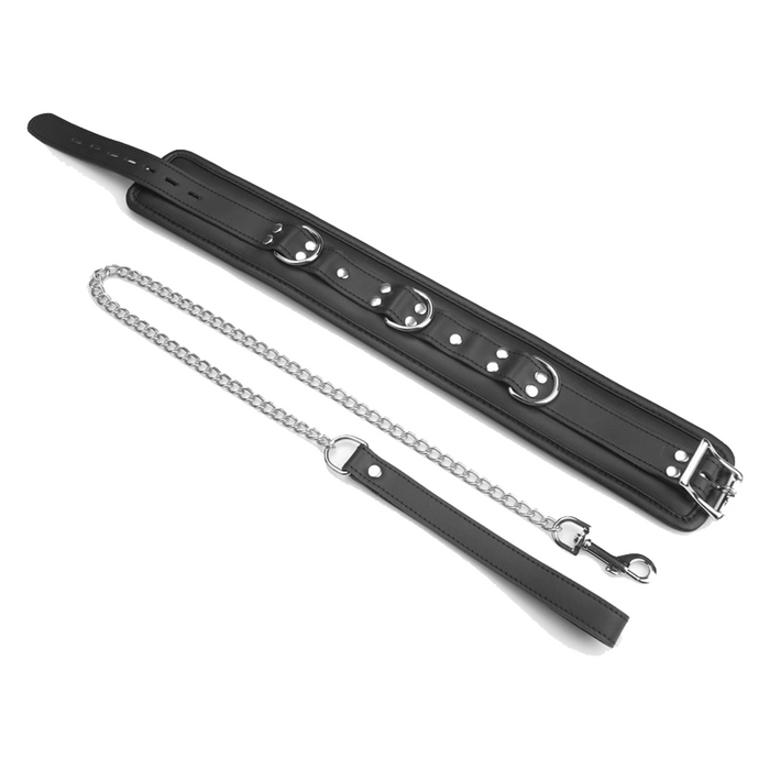 Liebe Seele Noir Sovereign collar with leash