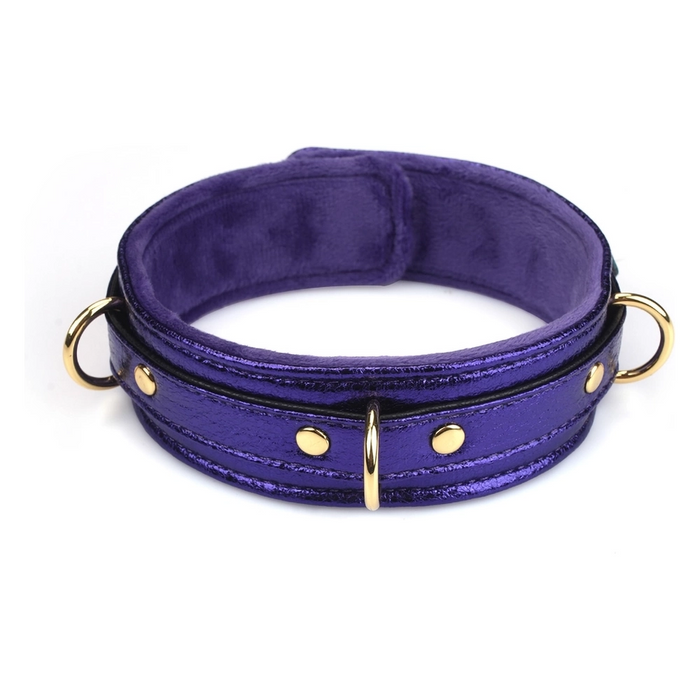 Liebe Seele Aurora Cracked PU collar with leash