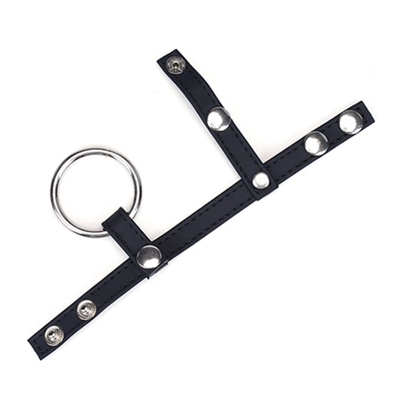 Vegan Fetish cock ring with 3 replaceable rings