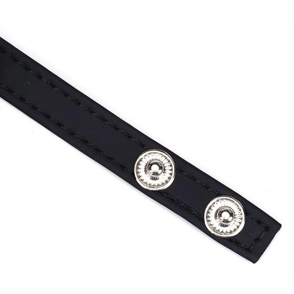 Vegan Fetish cock ring with 3 replaceable rings