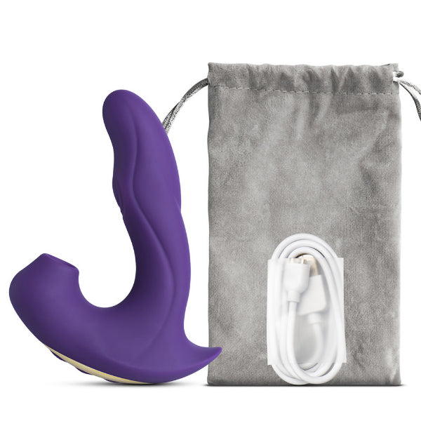 Clitoral suction vibrator with G-Spot tapping function
