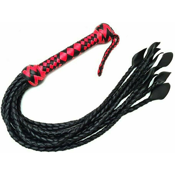 Fitch & Co 9-Tail black & red flogger