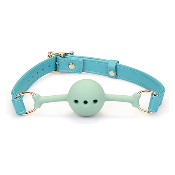 Liebe Seele Blue Lamb Leather ball gag