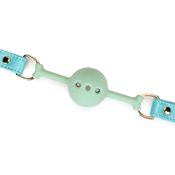 Liebe Seele Blue Lamb Leather ball gag