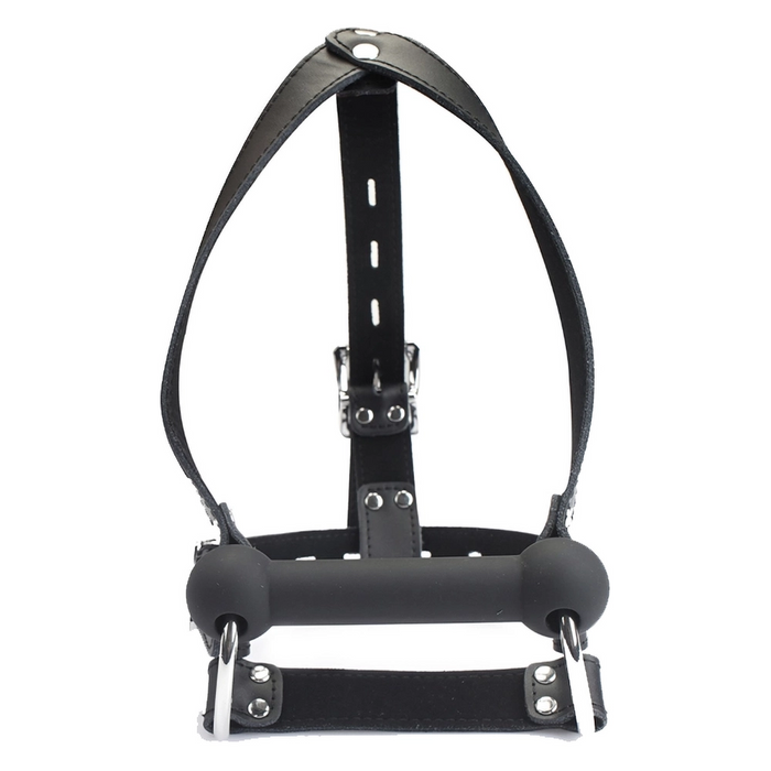 Liebe Seele Noir Sovereign head harness with bite gag