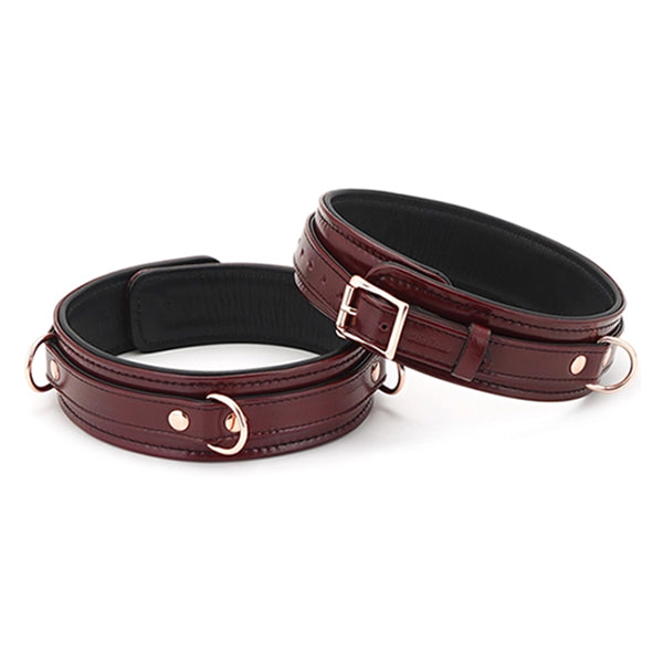 Liebe Seele Wine Red thigh cuffs