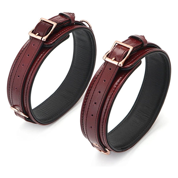 Liebe Seele Wine Red thigh cuffs