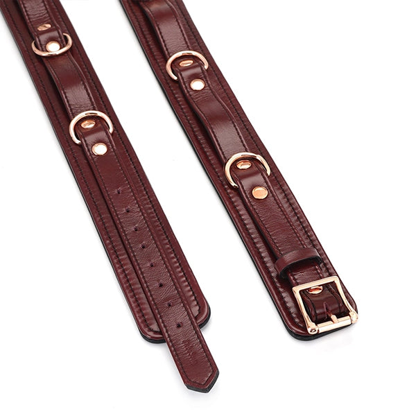 Liebe Seele Wine Red thigh cuffs