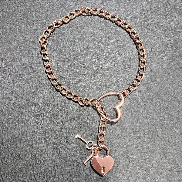 Liebe Seele Metal Chain collar with padlock