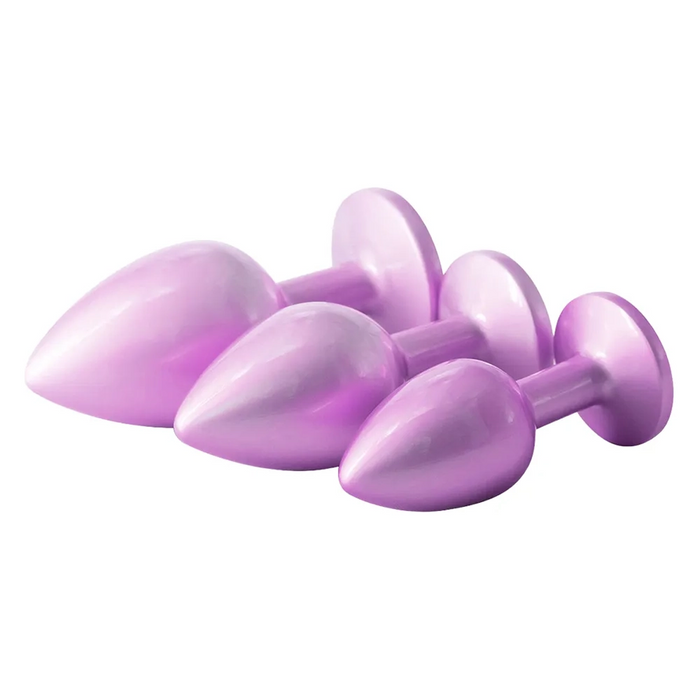 Sinsins Electroplated Pink anal training set