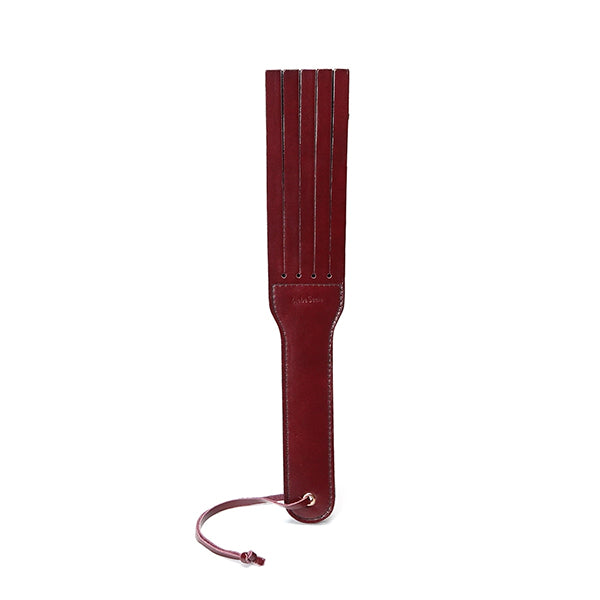 Liebe Seele Wine Red Split Tawse spanking paddle