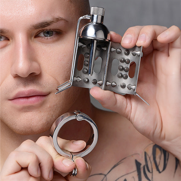 Master Series Spiked Chamber cock cage