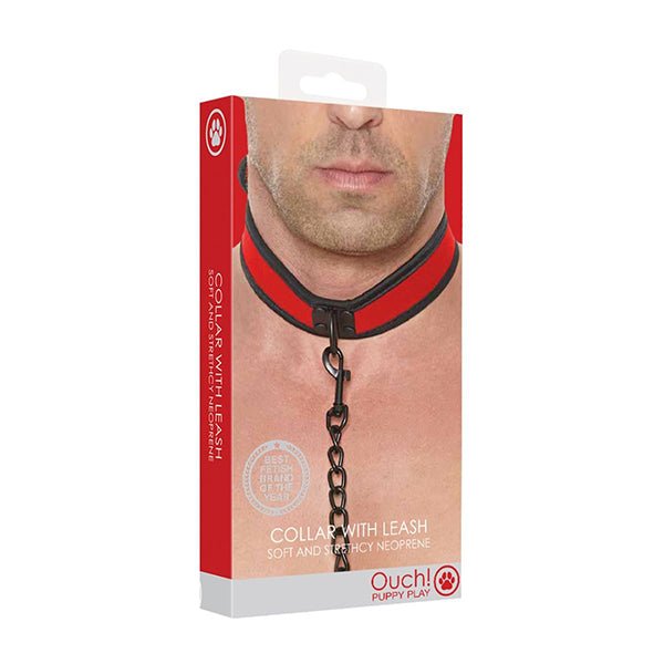 Ouch! Puppy Play collar with leash