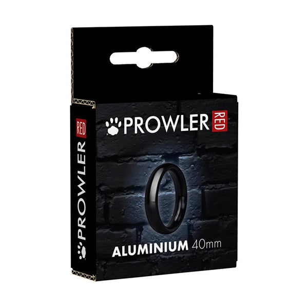 Prowler RED Aluminium black cock ring