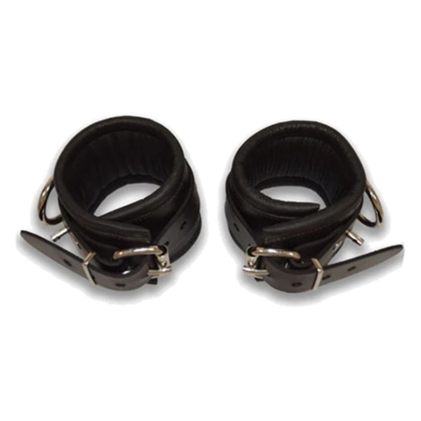 Prowler RED Leather Lockable ankle restraints