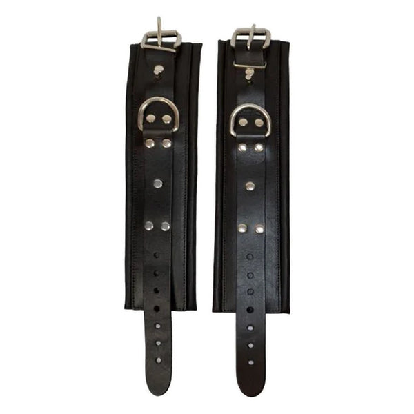 Prowler RED Leather Lockable ankle restraints