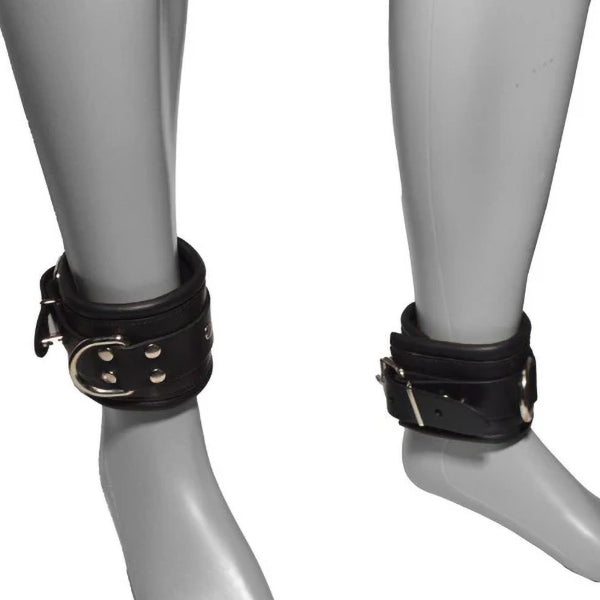 Prowler RED Leather Lockable ankle restraints
