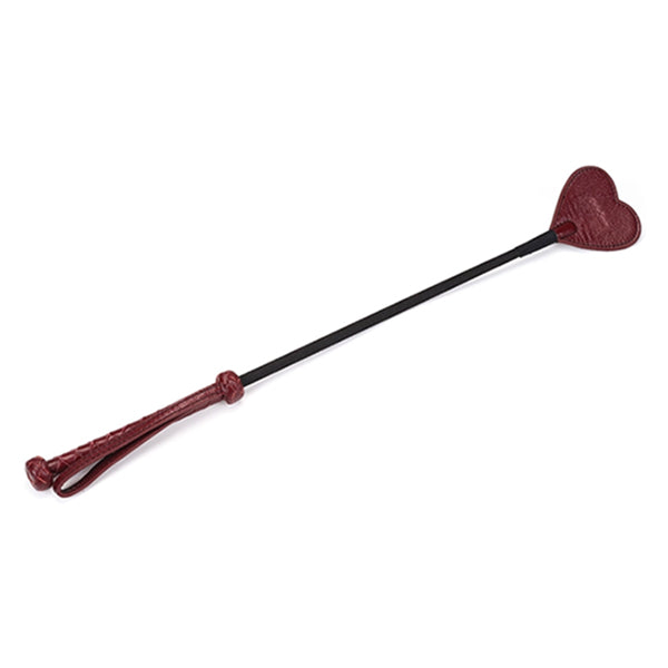 Liebe Seele Wine Red heart tipped riding crop
