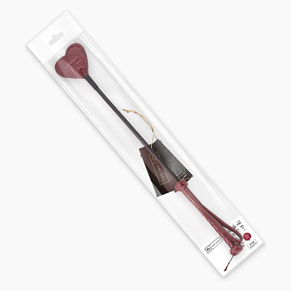 Liebe Seele Wine Red heart tipped riding crop