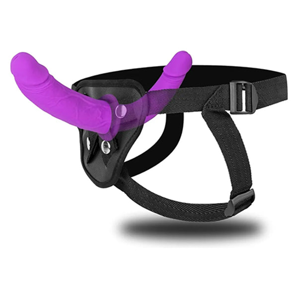 Sinsins Linked Play strap-on harness with double ended dildo