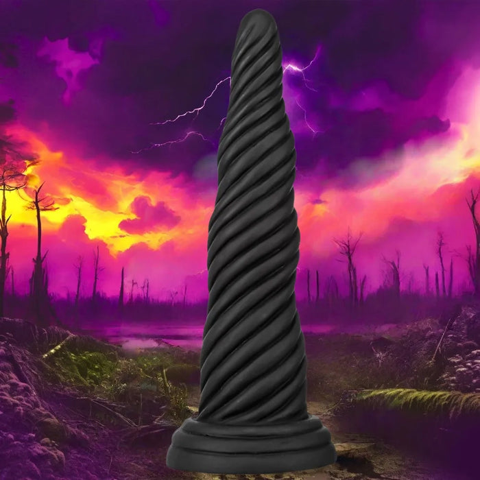 Sinsins Black Spiral 7.88" dildo