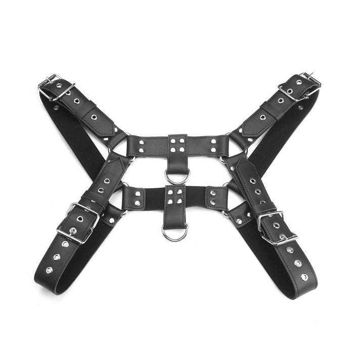 Noir Sovereign Leather Chest Harness
