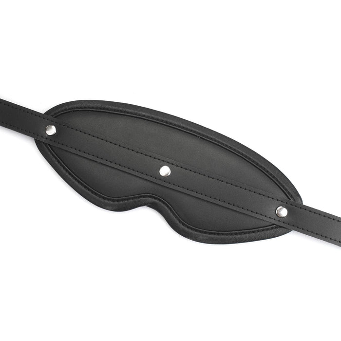 Noir Sovereign Padded Leather Blindfold