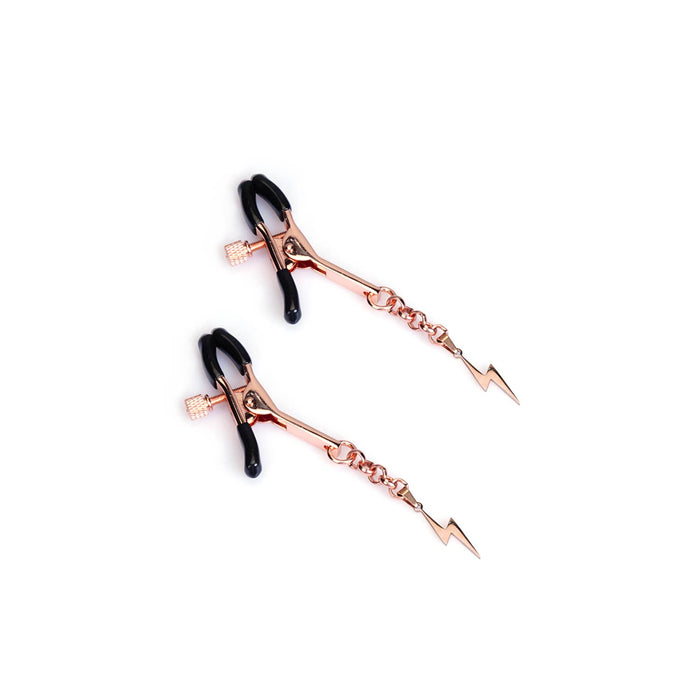 Zinc Luxe Nipple Clamps - Lightning