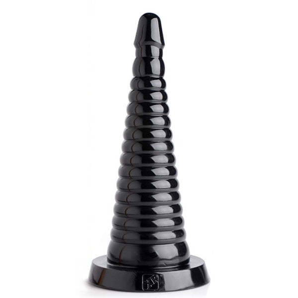 Master Series Giant Ribbed anal cone dildo