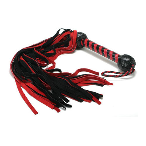 Red and Black Suede Flogger
